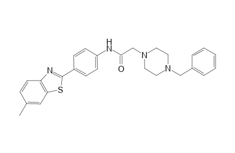 1-Pyrazineacetamide, hexahydro-N-[4-(6-methyl-1,3-benzothiazol-2-yl)phenyl]-4-(phenylmethyl)-