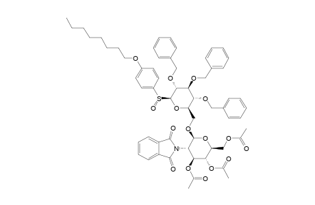 3,4,6-TRI-O-ACETYL-2-N-PHTHALOYL-BETA-(1->6)-D-GLUCOSAMINYL-2,3,4-TRI-O-BENZYL-BETA-D-GLUCOPYRANOSYL-PARA-OCTYLOXYPHENYL-SULFOXIDE