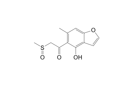 1-(4-hydroxy-6-methyl-5-benzofuranyl)-2-methylsulfinylethanone