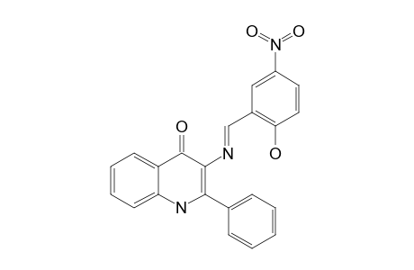 2-PHENYL-3-[N-(2-HYDROXY-5-NITROBENZYLIDENAMINO)]-4(1H)-QUINOLINONE