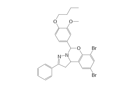 7,9-dibromo-5-(4-butoxy-3-methoxyphenyl)-2-phenyl-1,10b-dihydropyrazolo[1,5-c][1,3]benzoxazine