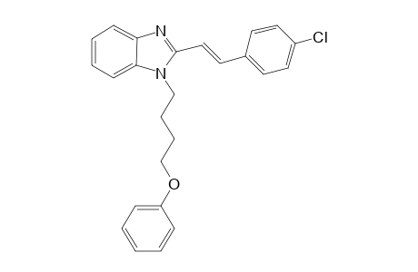 2-[(E)-2-(4-chlorophenyl)ethenyl]-1-(4-phenoxybutyl)-1H-benzimidazole