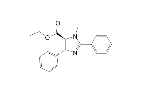 1H-Imidazole-5-carboxylic acid, 4,5-dihydro-1-methyl-2,4-diphenyl-, ethyl ester, trans-