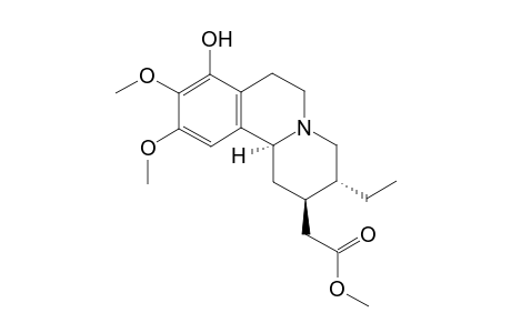 (3alpha-ethyl-8-hydroxy-9,10-dimethoxy-1,3,4,6,7,11balpha-hexahydro-2H-benzo[a]quinolizin-2beta-yl)acetic acid-methylester