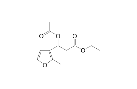 3-acetoxy-3-(2-methyl-3-furyl)propionic acid ethyl ester