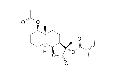 11-ALPHA-ANGELOYLOXY-1-BETA-ACETOXY-5-ALPHA-H,6-ALPHA-H,7-ALPHA-H,10-BETA-ME-EUDESM-4(15)-EN-6,12-OLIDE