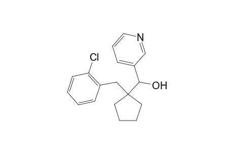 3-Pyridinemethanol, alpha-[1-[(2-chlorophenyl)methyl]cyclopentyl]-