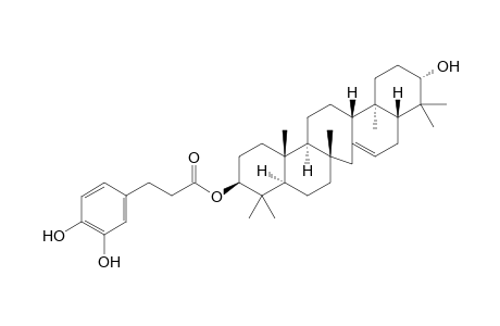 21.alpha.-Hydroxyserrat-14-en-3.beta.-yl dihydrocaffeate