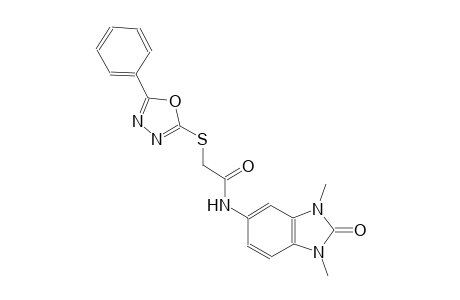 acetamide, N-(2,3-dihydro-1,3-dimethyl-2-oxo-1H-benzimidazol-5-yl)-2-[(5-phenyl-1,3,4-oxadiazol-2-yl)thio]-