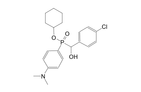 cyclohexyl (4-chlorophenyl)(hydroxy)methyl[4-(dimethylamino)phenyl]phosphinate