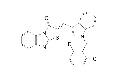 (2Z)-2-{[1-(2-chloro-6-fluorobenzyl)-1H-indol-3-yl]methylene}[1,3]thiazolo[3,2-a]benzimidazol-3(2H)-one
