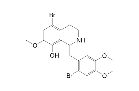 rec-5-Bromo-1-(2-Bromo-4,5-dimethoxybenzyl)-8-hydroxy-7-methoxy-1,2,3,4-tetrahydroisoquinoline