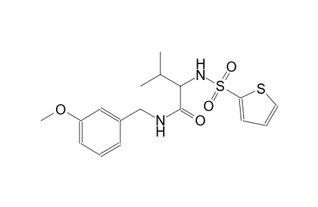 N-(3-methoxybenzyl)-3-methyl-2-[(2-thienylsulfonyl)amino]butanamide