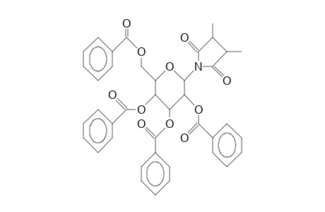 2,3-Dimethyl-N-(2,3,4,6-tetra-O-benzoyl.beta.-D-glucopyranosyl)-succinimide