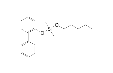 Silane, dimethyl(2-biphenyloxy)pentyloxy-