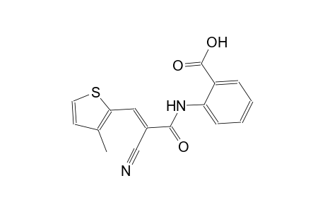 2-{[(2E)-2-cyano-3-(3-methyl-2-thienyl)-2-propenoyl]amino}benzoic acid