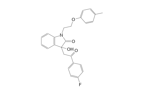 2H-indol-2-one, 3-[2-(4-fluorophenyl)-2-oxoethyl]-1,3-dihydro-3-hydroxy-1-[2-(4-methylphenoxy)ethyl]-