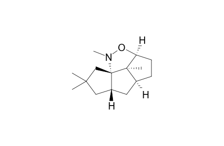 4H-Cyclopenta[1,2]pentaleno[1,6-cd]isoxazole, decahydro-2,2,4,7b-tetramethyl-, (3aS*,5a.alpha.,7a.alpha.,7b.alpha.,8a.beta.)-(.+-.)-