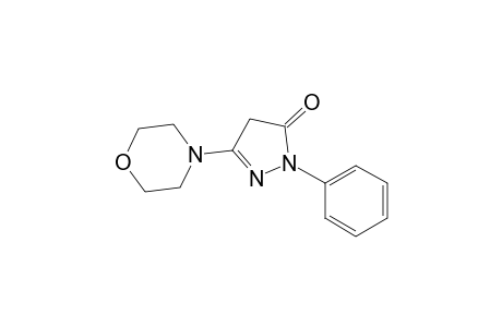 3H-Pyrazol-3-one, 2,4-dihydro-5-(4-morpholinyl)-2-phenyl-