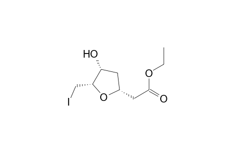 xylo-Heptonic acid, 3,6-anhydro-2,4,7-trideoxy-7-iodo-, ethyl ester