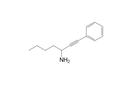 1-Phenyl-1-heptyn-3-amine