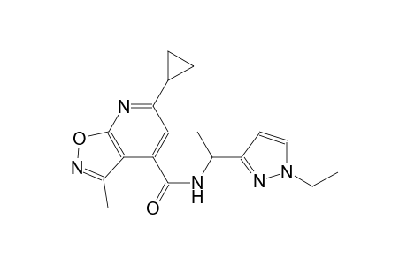 isoxazolo[5,4-b]pyridine-4-carboxamide, 6-cyclopropyl-N-[1-(1-ethyl-1H-pyrazol-3-yl)ethyl]-3-methyl-