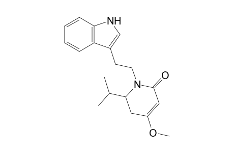 5,6-Dihydro-6-isopropyl-1-[2'-(indol-3"-yl)ethyl]-4-methoxypyridin-2(1H)-one