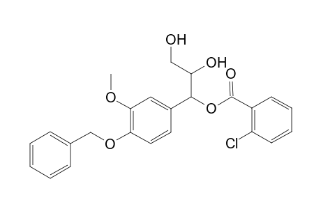 (threo)-1-O-(o-Chlorobenzoyl)-1-[4'-(benzyloxy)-3'-methoxyphenyl]-1,2,3-propanetriol