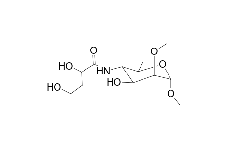 Methyl-4,6-dideoxy-4-(3-deoxy-l-glycero-tetronamido)-2-O-methyl.alpha.d-mannopyranoside