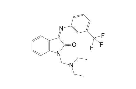 (3Z)-1-[(Diethylamino)methyl]-3-([3-(trifluoromethyl)phenyl]imino)-1,3-dihydro-2H-indol-2-one