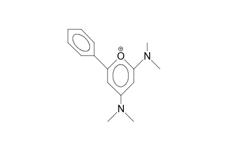 2,4-Bis(dimethylamino)-6-phenyl-pyrylium cation