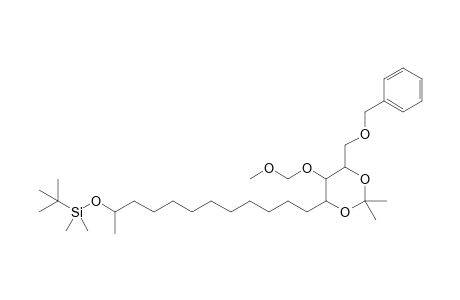 1-Benzyloxy-15-(t-butyldimethylsilyloxy)-3-(methoxymethoxy)-2,4-(isopropylidenedioxy)hexadecane
