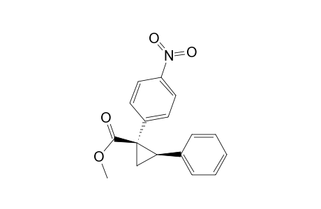 Cyclopropanecarboxylic acid, 1-(4-nitrophenyl)-2-phenyl-, methyl ester, cis-(.+-.)-