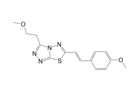 3-(2-methoxyethyl)-6-[(E)-2-(4-methoxyphenyl)ethenyl][1,2,4]triazolo[3,4-b][1,3,4]thiadiazole
