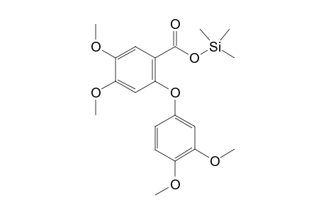 Trimethylsilyl 2-(3,4-dimethoxyphenoxy)-4,5-dimethoxy-benzoate