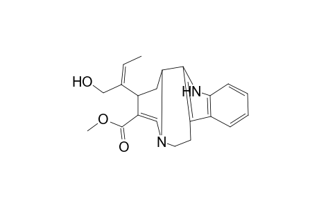 (E)-2,9-diaza-6-(1-hydroxymethyl-1-propenyl)-7-methoxycarbonyl-tetracyclo[11.4.0.0(3,12).0(4,9)]heptade-3(12),7,1(13),14,16-pentaene