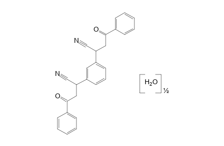 2,2'-m-PHENYLENEBIS[3-BENZOYLPROPIONITRILE], HEMIHYDRATE