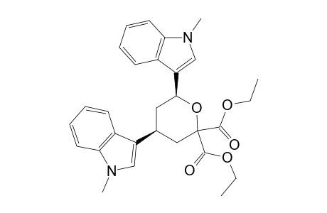 (4S,6S)-4,6-bis(1-methyl-3-indolyl)oxane-2,2-dicarboxylic acid diethyl ester