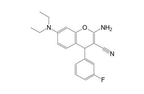 4H-1-benzopyran-3-carbonitrile, 2-amino-7-(diethylamino)-4-(3-fluorophenyl)-