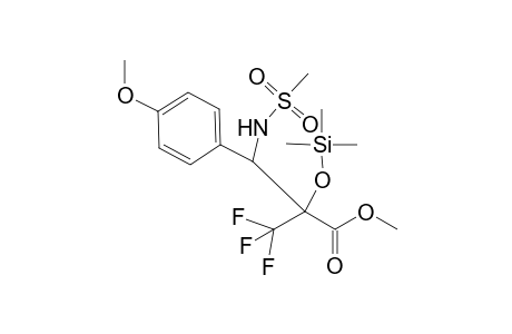 3,3,3-trifluoro-2-[methanesulfonamido-(4-methoxyphenyl)methyl]-2-trimethylsilyloxy-propionic acid methyl ester