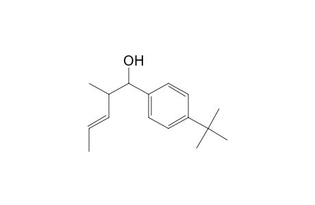 1-(4-tert-Butyl)phenyl-2-methyl-3-pentenol