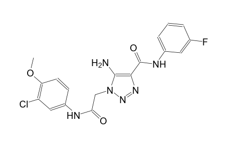 5-amino-1-[2-(3-chloro-4-methoxyanilino)-2-oxoethyl]-N-(3-fluorophenyl)-1H-1,2,3-triazole-4-carboxamide