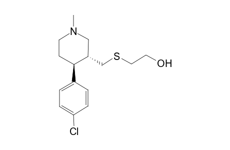 2-[(3R,4S)-4-(4-Chlorophenyl)-1-methyl-piperidin-3-ylmethylsulfanyl]-ethanol