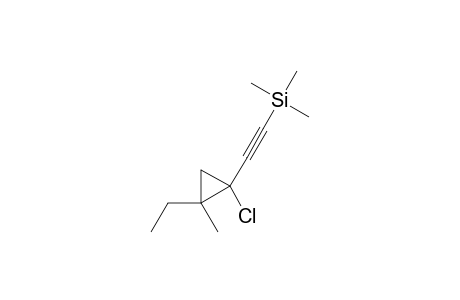 2-(1-Chloranyl-2-ethyl-2-methyl-cyclopropyl)ethynyl-trimethyl-silane