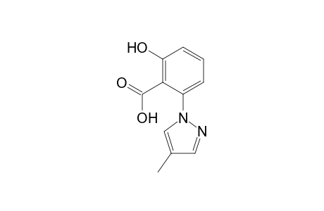 Benzoic acid, 2-hydroxy-6-(4-methyl-1H-pyrazol-1-yl)-