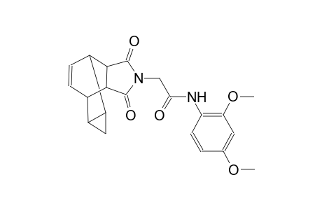 N-(2,4-dimethoxyphenyl)-2-(3,5-dioxo-4-azatetracyclo[5.3.2.0~2,6~.0~8,10~]dodec-11-en-4-yl)acetamide