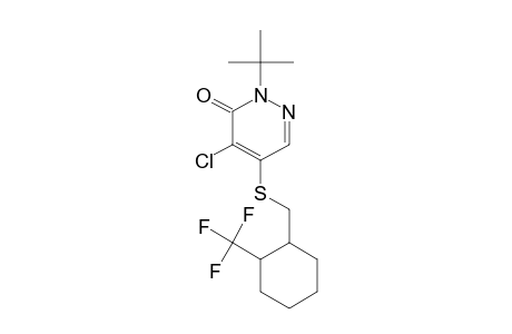 3(2H)-Pyridazinone, 4-chloro-2-(1,1-dimethylethyl)-5-[[[2-(trifluoromethyl)cyclohexyl]methyl]thio]-