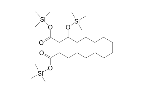 Hexadecanedioic acid <3-hydroxy->, tri-TMS