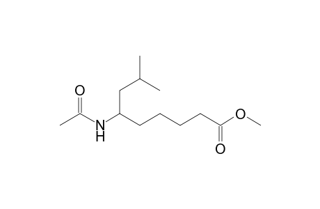 6-Acetamido-8-methyl-pelargonic acid methyl ester