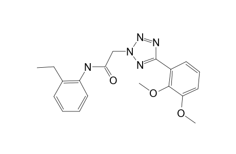 2-[5-(2,3-Dimethoxyphenyl)tetrazol-2-yl]-N-(2-ethylphenyl)acetamide